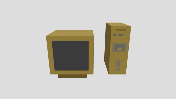 Old computer 3D Model