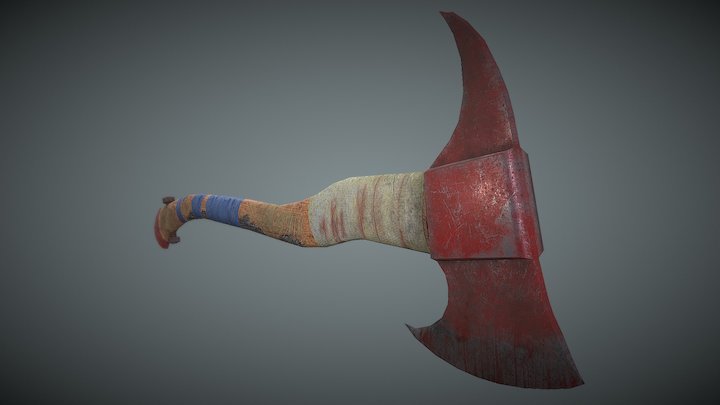 Battle Tested Axe 3D Model