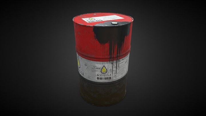 🎮 Oil Barrel by 3D Más 😍 [Free Assets] 3D Model