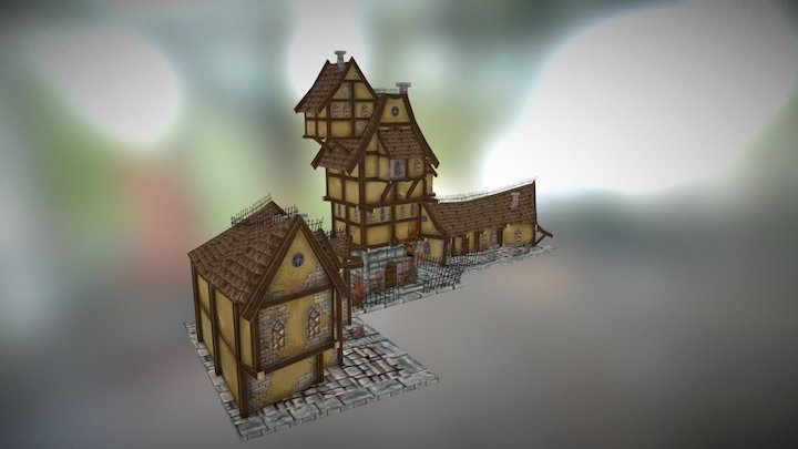 Lowres House set 01 3D Model
