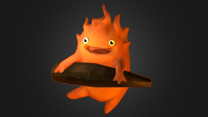 Calcifer - Studio Ghibli - 3D model by cmartin3D (@cmartin3D) [010be93]