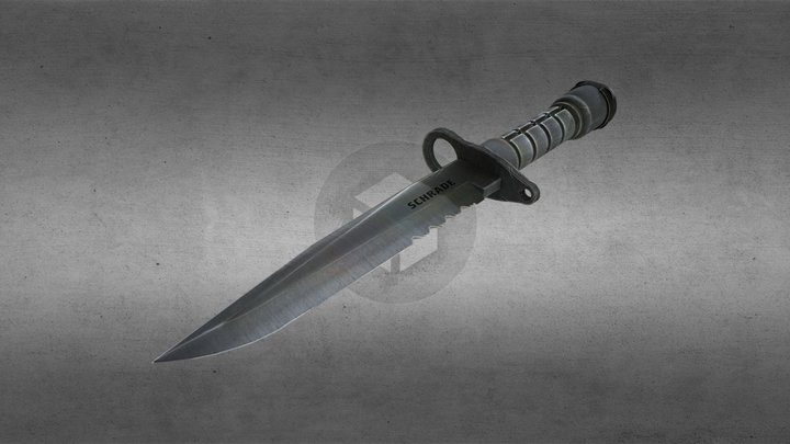 Knife Bayonet 3D Model