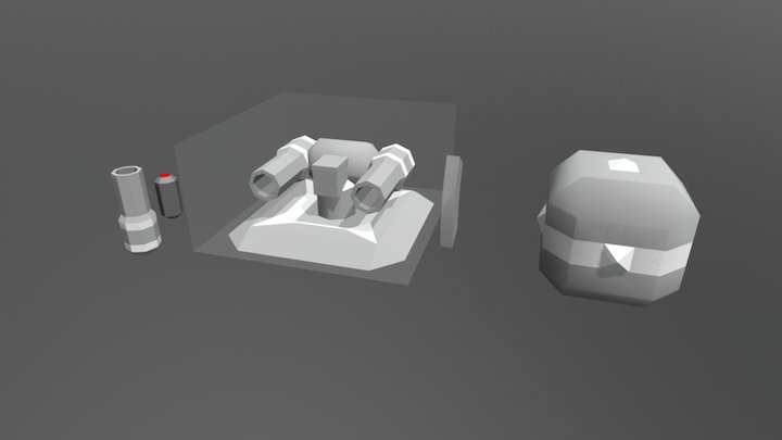 GSO Bounder Grenade Launcher 3D Model