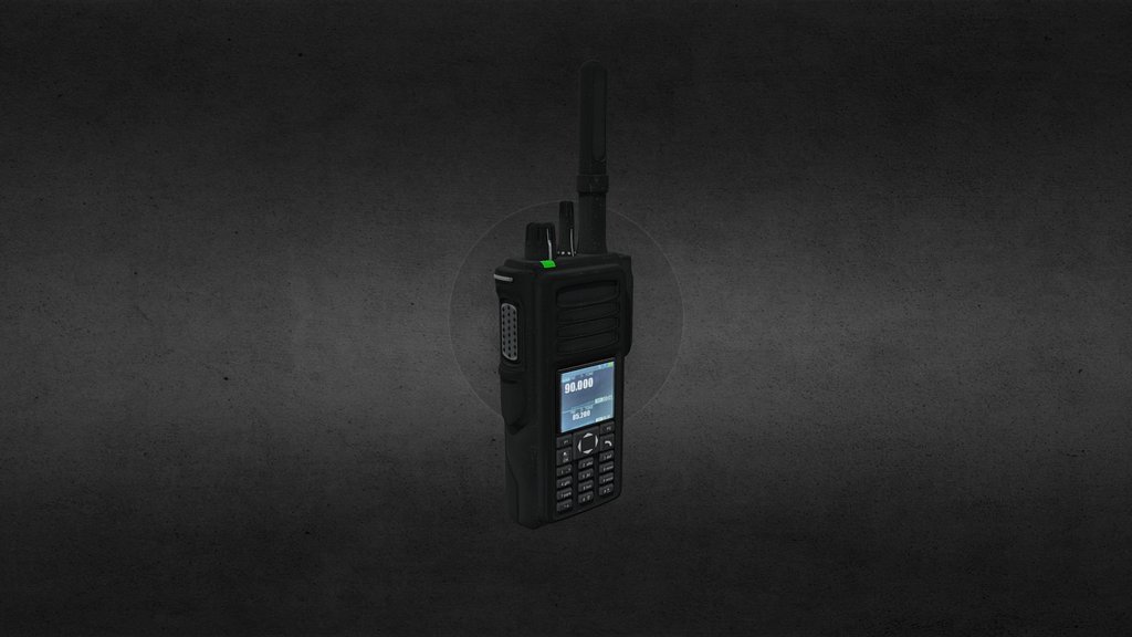 Professional Digital Handheld Radio Low Poly