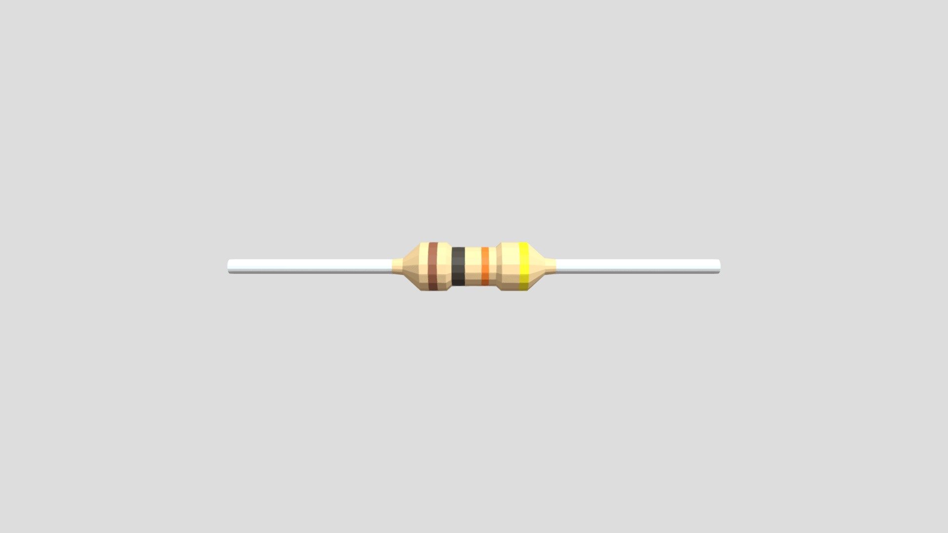 resistor - 3D model by fatkhurzq [ba44342] - Sketchfab