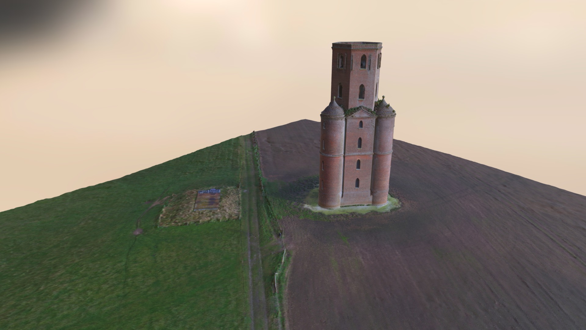 3D model Horton Tower - This is a 3D model of the Horton Tower. The 3D model is about a castle on a hill.