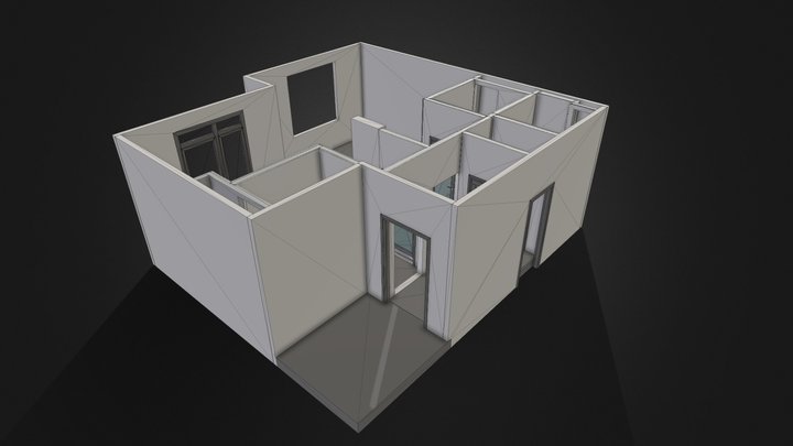 Перегородки квартира 3D Model