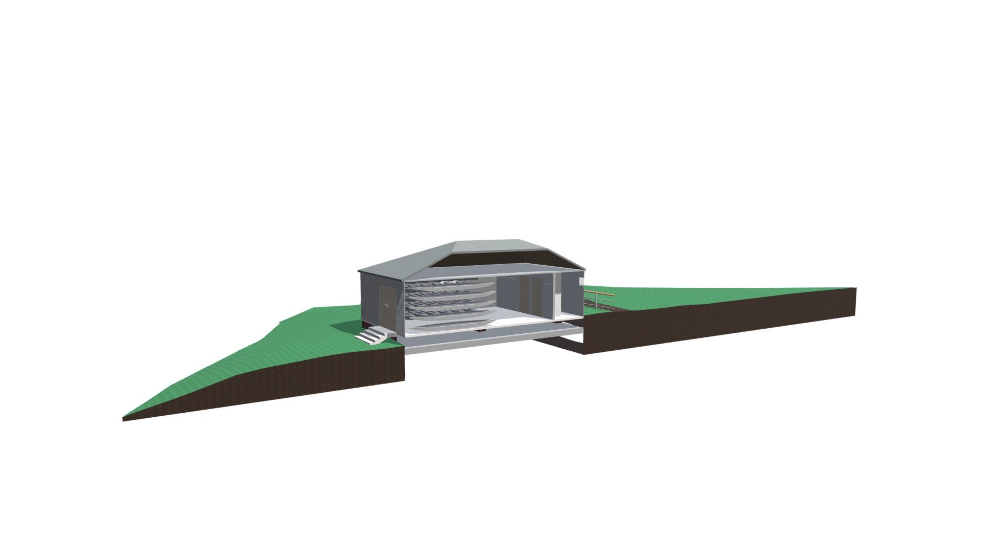 Kingfisher Canoe Club - 3D Building Model (V,P)