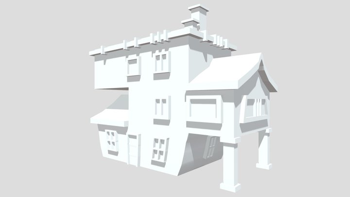 Casa cartoon 3D Model