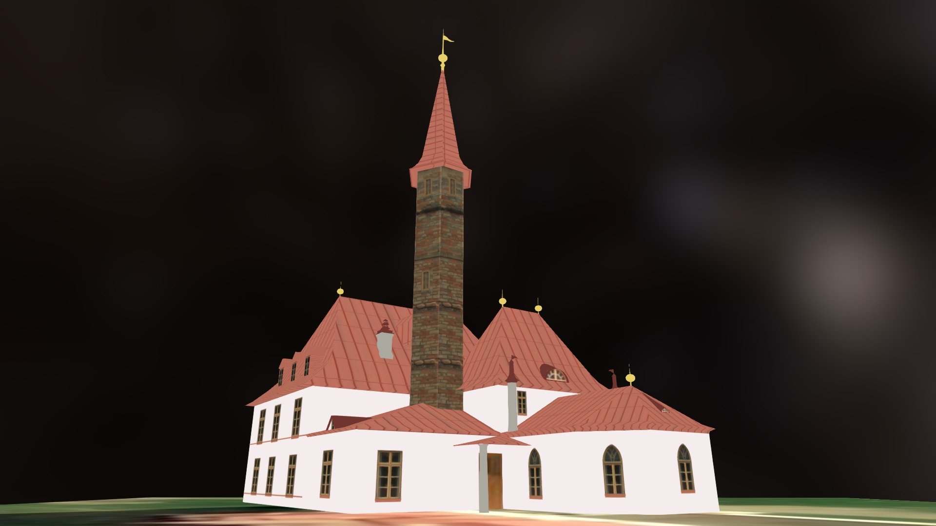 Приоратский дворец - 3D model by geoportal-nevsky.spbu.ru [ba44ef6 ...