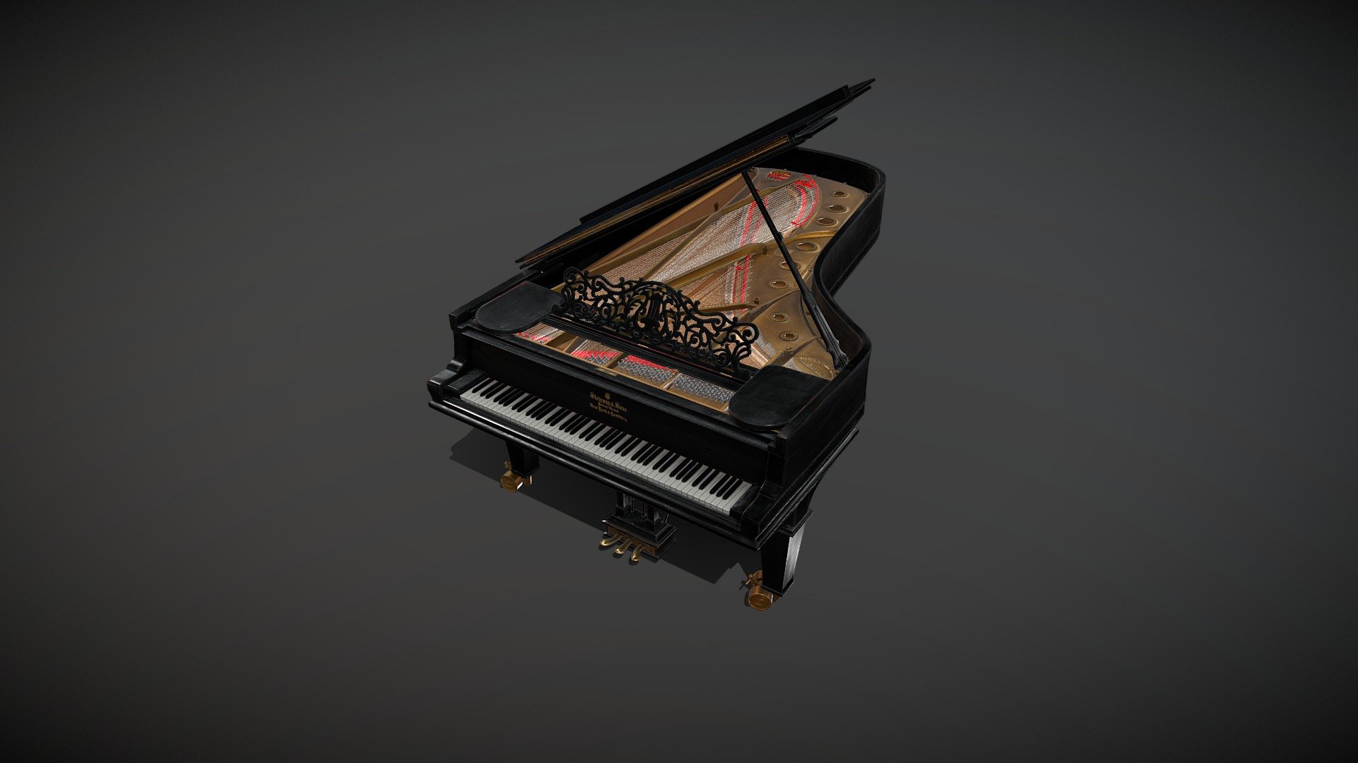 The Piano of Gina Bachauer — Sketchfab embed 3D viewer