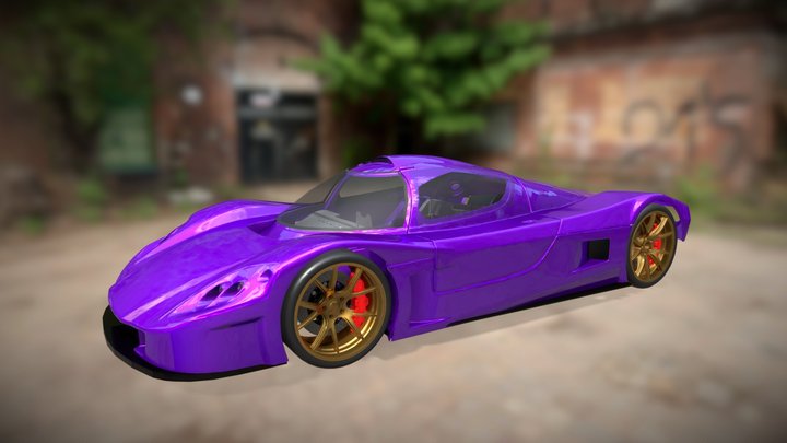 Superlite Coupe SLC Race Tail 3D Model