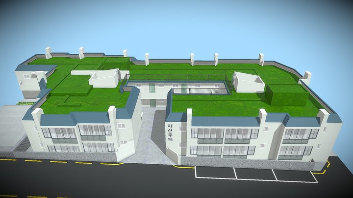 Old building - Jasan housing(1981) in Korea 3D Model