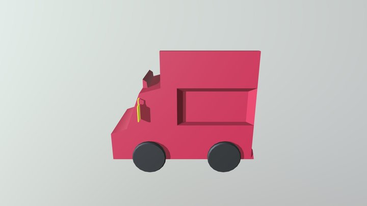 Food Truck- Basic Colors 3D Model