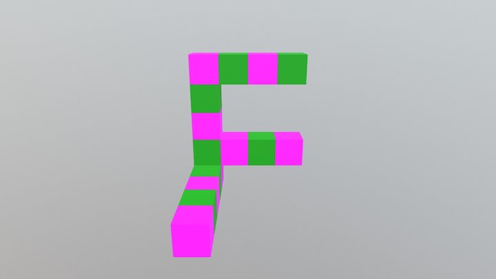 Wurfelschlange 3D Model