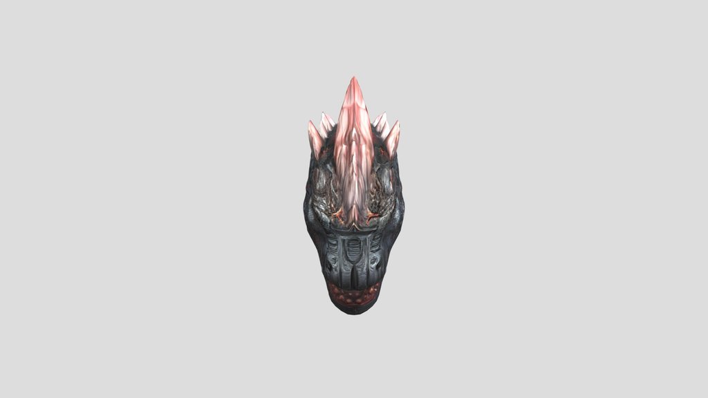 A fierce dragon creature