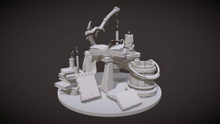 The Witch Hunter's Arsenal - Sculpting 3D Model