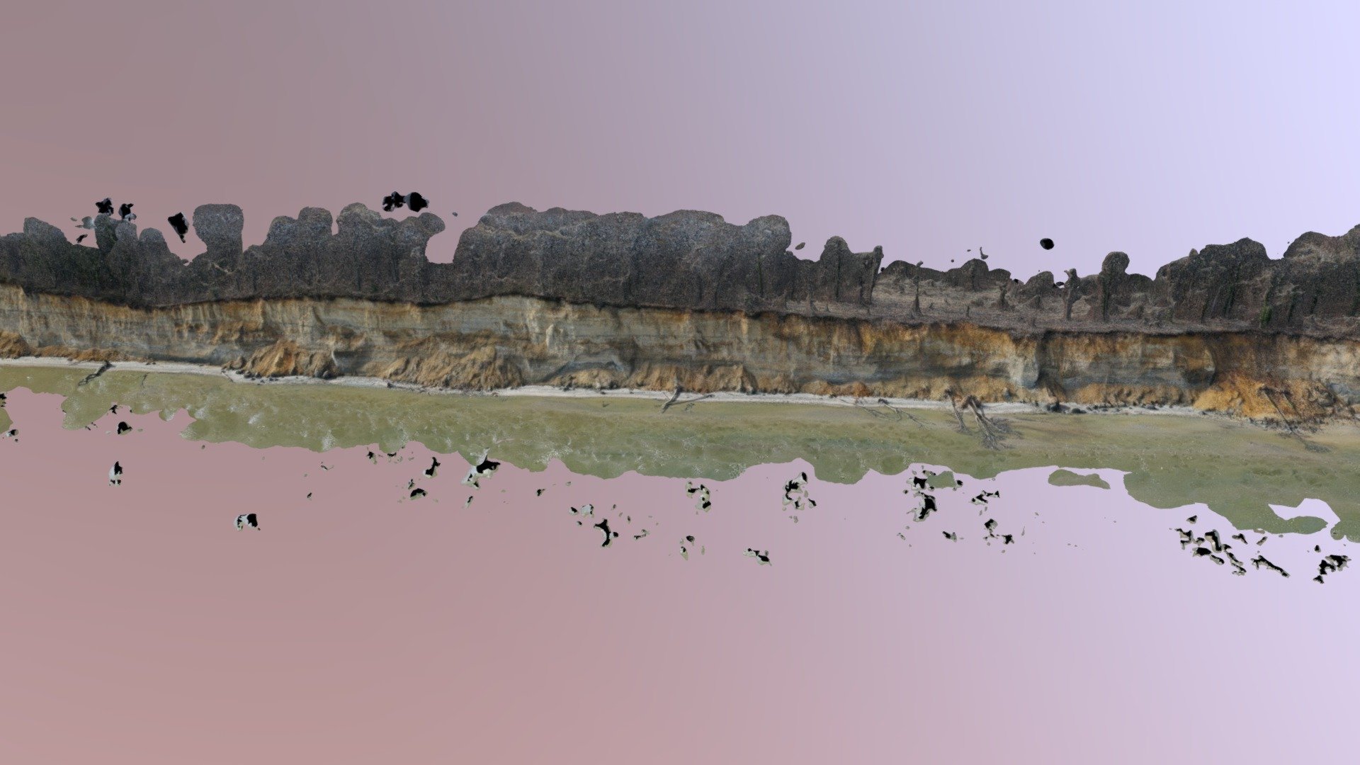 calvert cliffs brownie beach Feb 2019 3D model by MidAtlantic Aerial