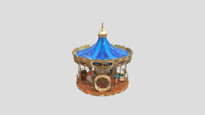 Vintage Ocean-Themed Carousel – 3D Model v1 – Free 3D Model STL