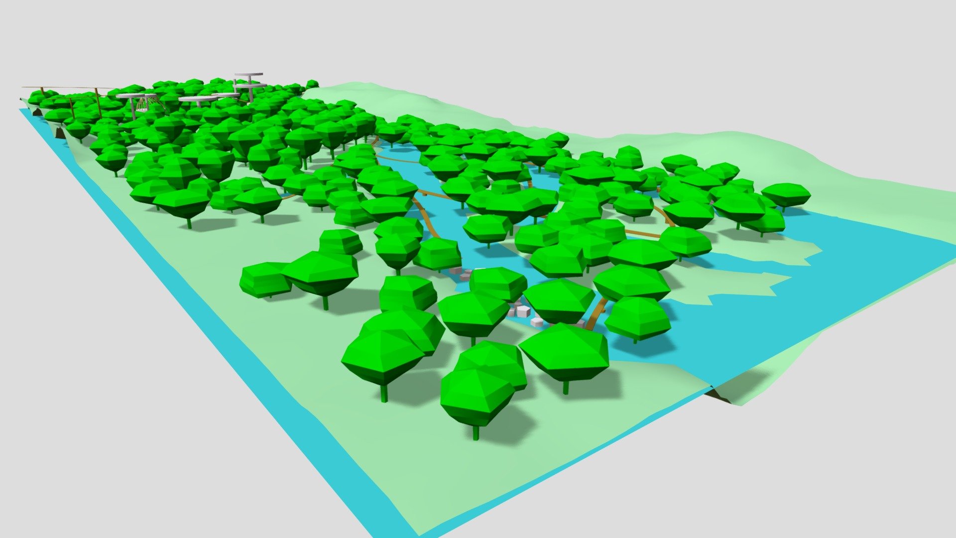 Berlayer Creek Park - 3D model by Shanna (@lovey.jazz) [ba4a76f ...