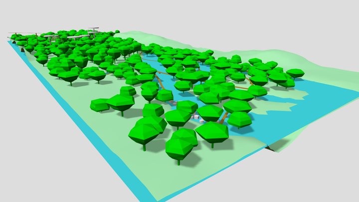 Berlayer Creek Park 3D Model