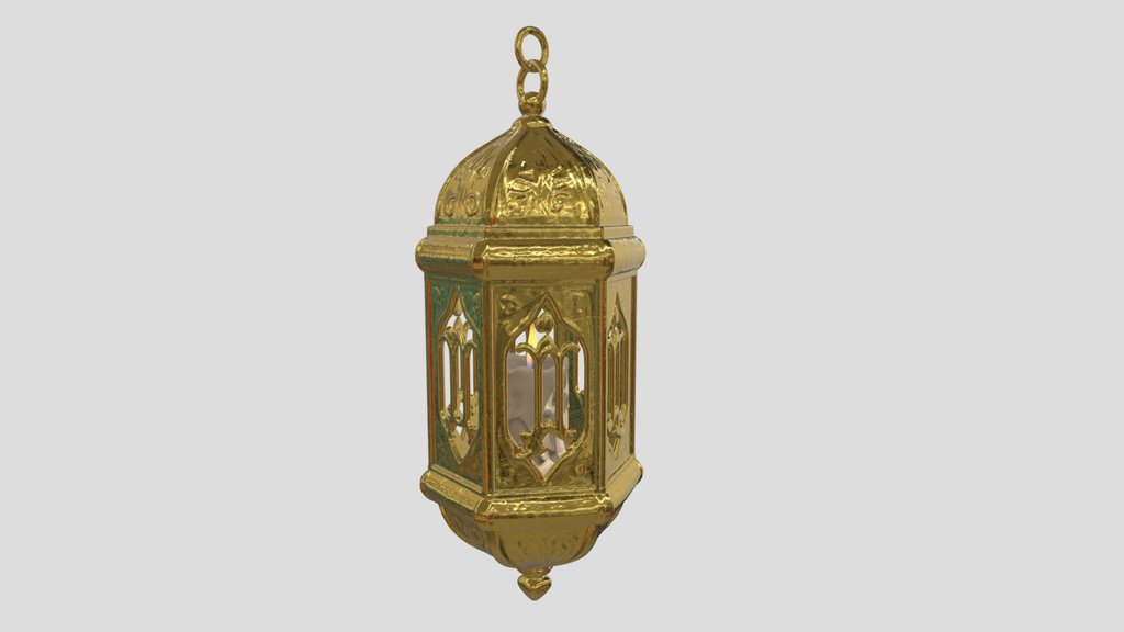 Hanging Islamic Lantern Lamb with candle