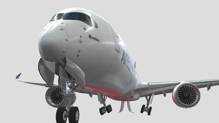 Airbus A350-1000 3D Model