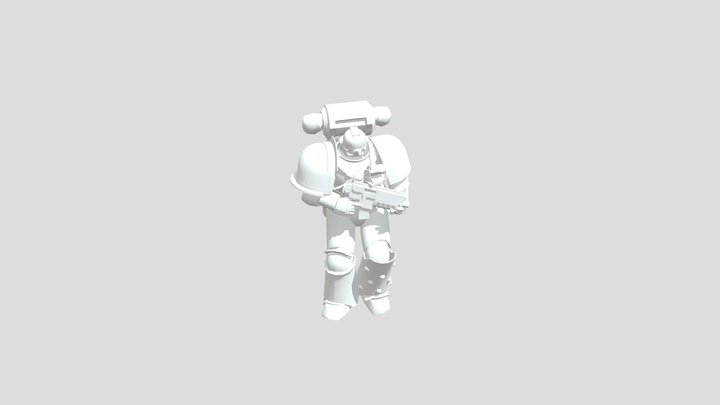 Rigged Tactical marine 3D Model