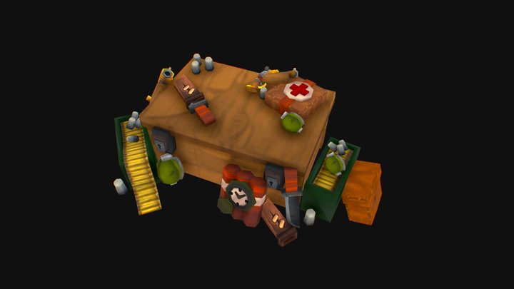 Military Props 3D Model