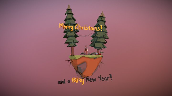 Christmas Greetings 3D Model