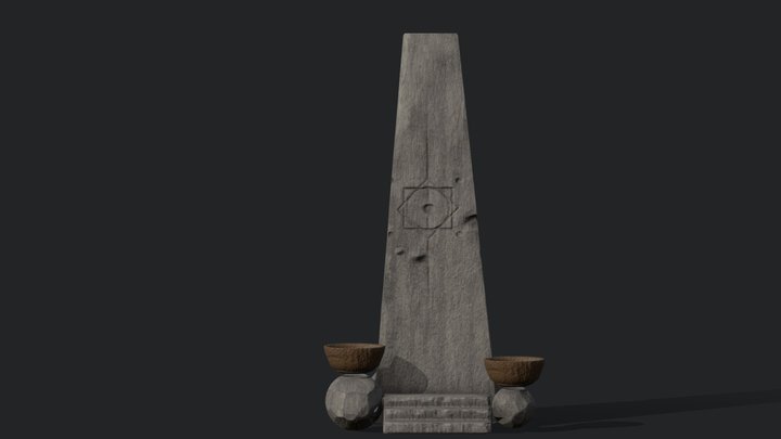 Stone Shrine 3D Model