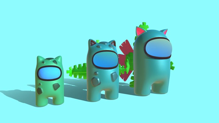 Ivysaur Pokemon Baixar modelos 3D grátis