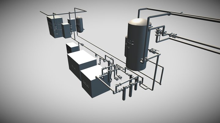 MONTAGEM AS BUILT TUBULAÇÕES 3D Model