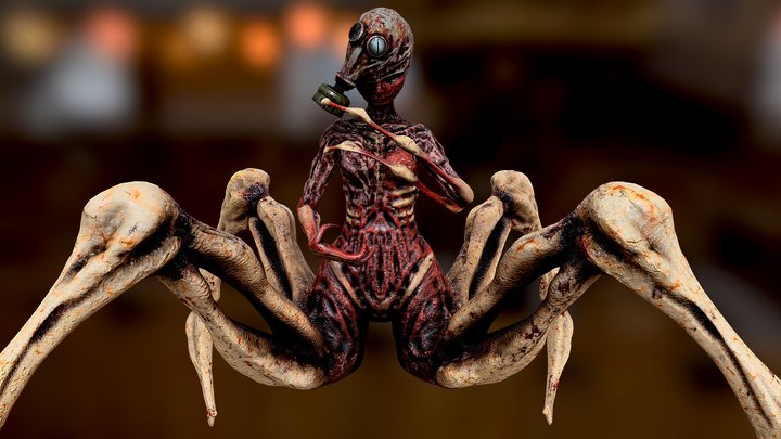 ⬇️ Mutant Spider 3D Model