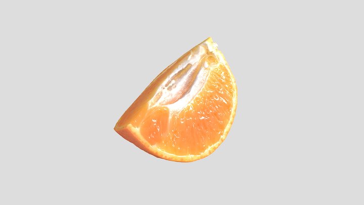 3D Scan - Orange Slice 2 3D Model