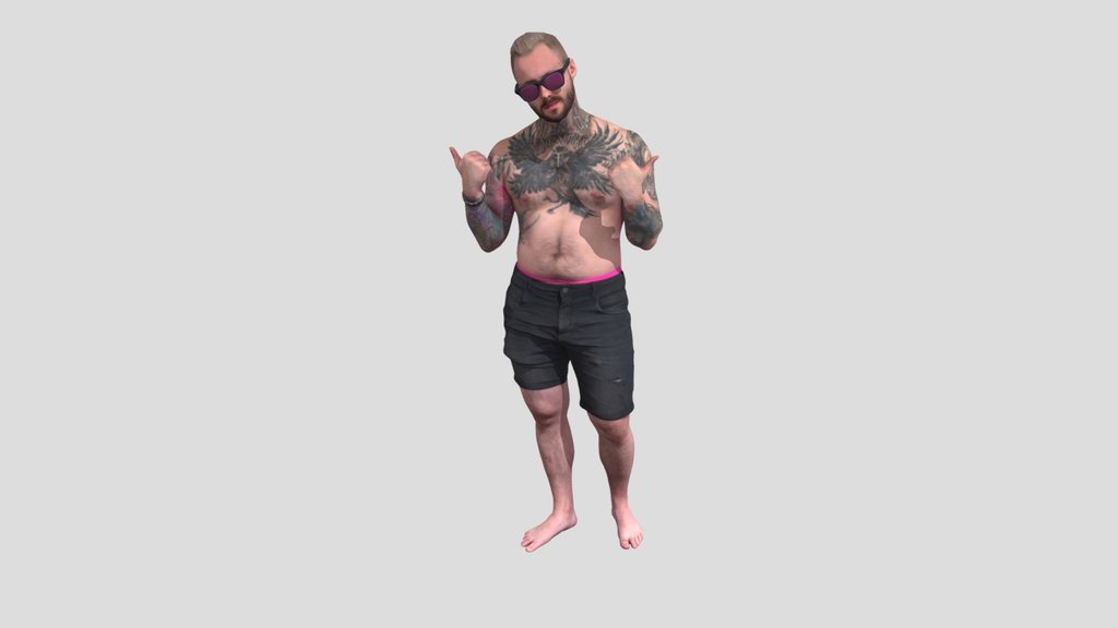 Urban People With Tattoos Standing