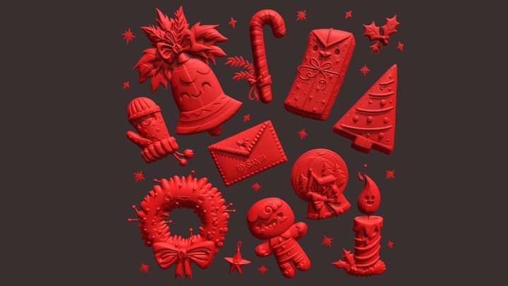 CHRISTMAS SET RELIEF