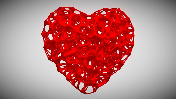 Heart Voronoi 3D Model