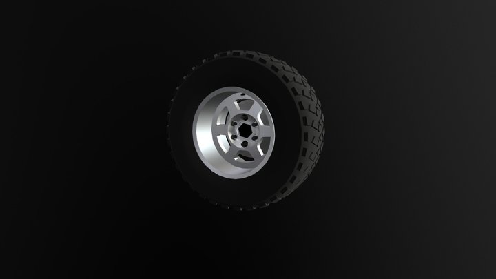 Truck Wheel 4*4 3D Model