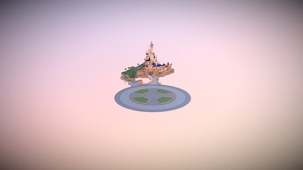 Free 3D file Chateau Disneyland Paris with Prusa MK2S MMU (Ed2