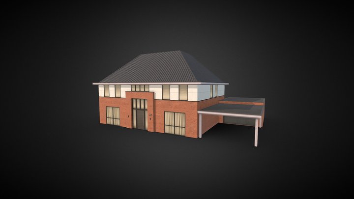 Modern House Villa | Game Ready | 4K 3D Model