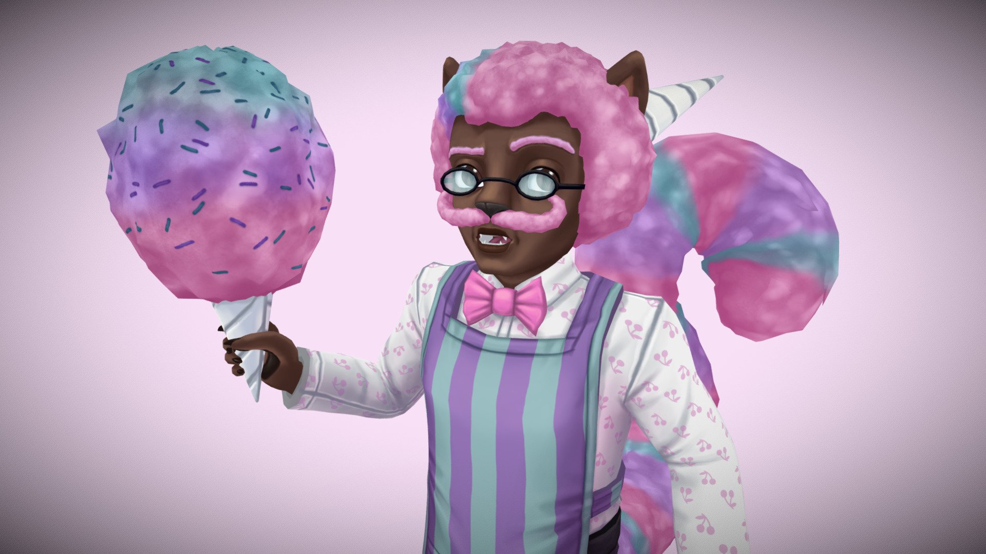 Cotton Candy Inventor 3D model by inkrose [ba54c5e] Sketchfab