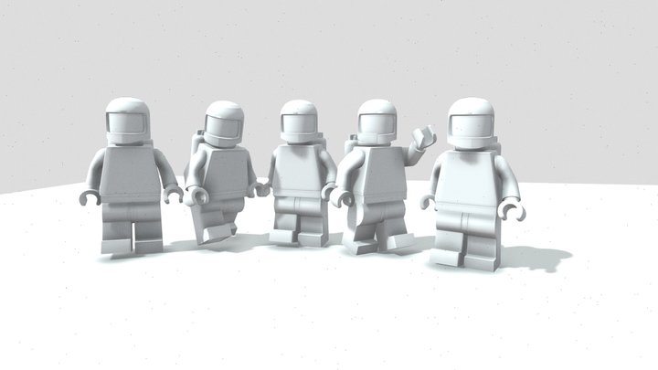 modèle 3D de Lego Man Astronaut 02 - TurboSquid 1344341