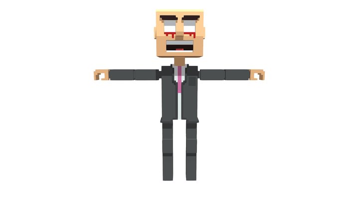 Voxel Character 3D Model