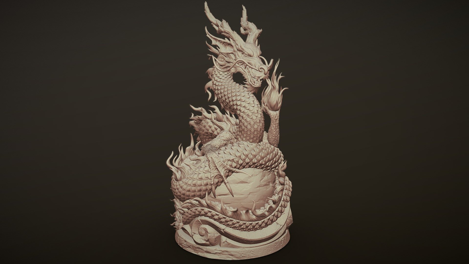 Asian Dragon 3D Model - FlatPyramid