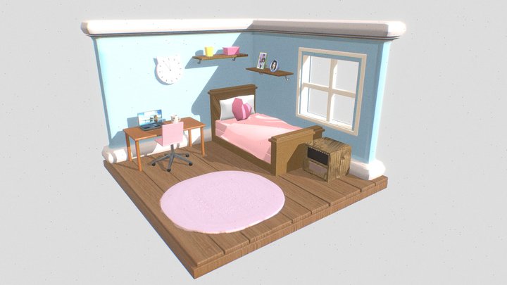 Cinnamon's Room 3D Model