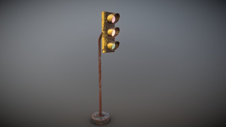 Rusted Traffic Lights – Modèle 3D gratuit STL