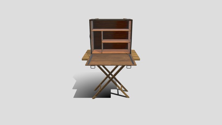 Outdoor Desk 3D Model