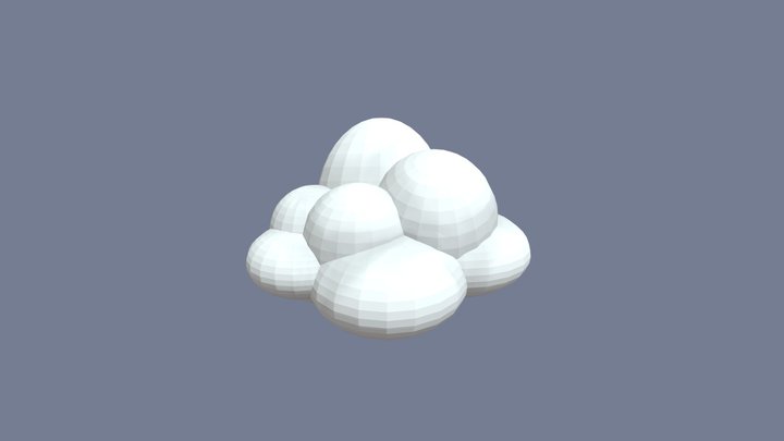 Cloud cute 3 finish 3D Model