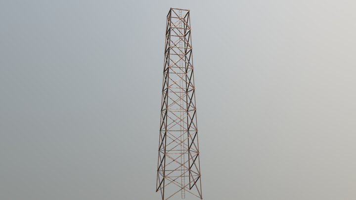 Cell Tower Frame 3D Model